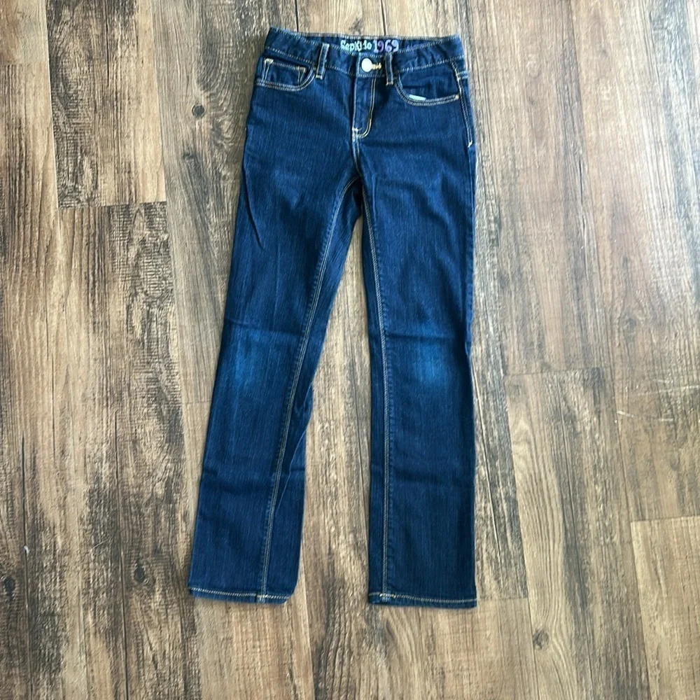 GAP Dark Blue Straight Leg Jeans